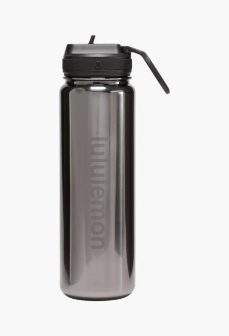 Botella Deportiva Lululemon Back to Life Sport Bottle - 24oz (Acabado Metálico Brillante)
