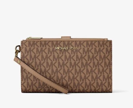 Michael Kors Jet Set Travel Wristlet - Cartera de Mano con Monograma. Muñequera