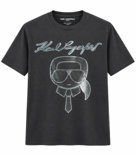 Playera negra Karl Lagerfeld gafas