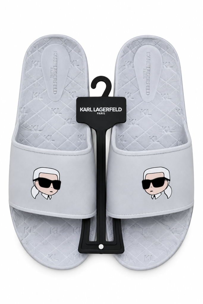 Sandalias Karl Lagerfeld Ikonik Slides Grey