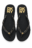 Sandalias DKNY Logo Flip Flop Black/Gold
